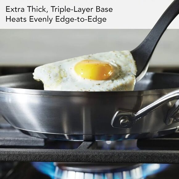 KitchenAid Stainless Steel 3-Ply Base Nonstick 9.5" Fry Pan - Picture 4 of 13